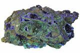Sparkling Azurite Crystals with Malachite - Laos #170028-4